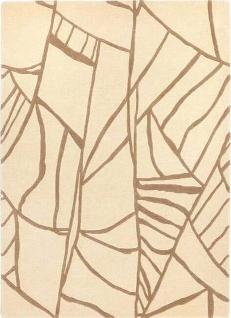 Rackhams Kinstugi Abstract Design Cream Rug - 120X170 cm - image 1