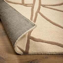 Rackhams Kinstugi Abstract Design Cream Rug - 120X170 cm - thumbnail 3