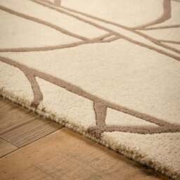 Rackhams Kinstugi Abstract Design Cream Rug - 120X170 cm - thumbnail 5