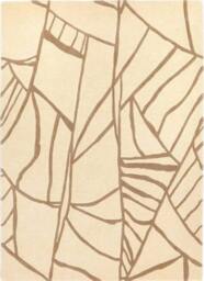 Rackhams Kinstugi Abstract Design Cream Rug - 120X170 cm - thumbnail 1