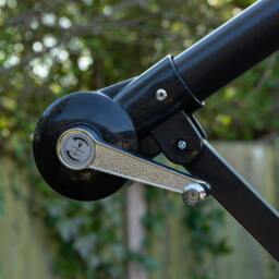 Rackhams 3m Cantilever Banana Garden Parasol in Beige with Crank Handle and Parasol Base Weights Included - thumbnail 4
