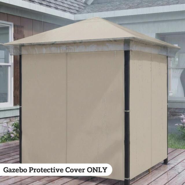 Rackhams 2 x 2 (m) Gazebo Protective Cover, Waterproof Cover - 1 - Gazebo Rain Cover - 200 - image 1