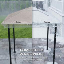 Rackhams 2 x 2 (m) Gazebo Protective Cover, Waterproof Cover - 1 - Gazebo Rain Cover - 200 - thumbnail 4