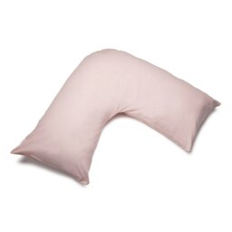 Rackhams Easycare Percale V-Shaped Orthopaedic Pillowcase - Blush - One Size - Blush - 50% Cotton/50% Polyester - thumbnail 2