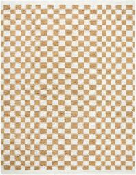 Rackhams Birmingham-Modern Black Grey Brown Checkered Soft Plush Pile Rug - 200 x 275 cm - thumbnail 2