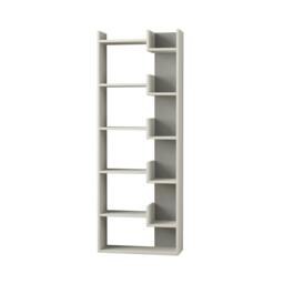 Rackhams Oppa Modern Bookcase Display Unit Anthracite 62.4cm - Oak Anthracite Grey - thumbnail 6