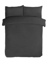 Rackhams Jersey Melange Polycotton Fitted Bedsheet or Pillowcase - CHARCOAL - Double (135cm x 190cm) + 25cm Deep - thumbnail 5