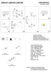Rackhams 6 Watt Brushed Aluminium Internal Wall Light Up and Down - thumbnail 4