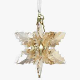 Rackhams Annual Edition Gold Tone 3D Festive Snowflake 2024 Ornament 5674348 - thumbnail 4