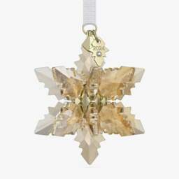 Rackhams Annual Edition Gold Tone 3D Festive Snowflake 2024 Ornament 5674348
