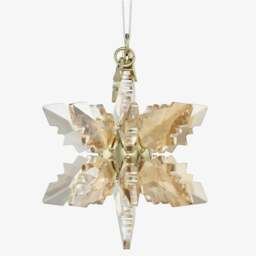 Rackhams Annual Edition Gold Tone 3D Festive Snowflake 2024 Ornament 5674348 - thumbnail 2