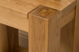 Rackhams Kuba Solid Oak Lamp Table for Living Room - Brown - thumbnail 4
