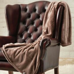Rackhams Extra Soft Warm Large Luxury Thermal Fleece Throw Blanket - 180 x 200 cm - One Size - Navy - thumbnail 2