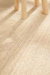 Rackhams Sharmila Jute Rug Natural White - Handwoven - 80X150 cm - thumbnail 5