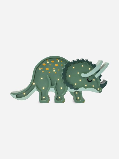 Rackhams Dino Triceratops Lamp in Green (20.5x43.5x5.5 cm) - Green - One size - image 1