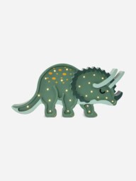 Rackhams Dino Triceratops Lamp in Green (20.5x43.5x5.5 cm) - Green - One size - thumbnail 1