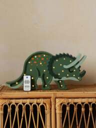 Rackhams Dino Triceratops Lamp in Green (20.5x43.5x5.5 cm) - Green - One size - thumbnail 4