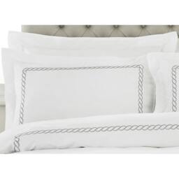 Rackhams Cleopatra Pillow Case - Silver - Oxford (Singles) - Silver - 100% Mixed - thumbnail 3