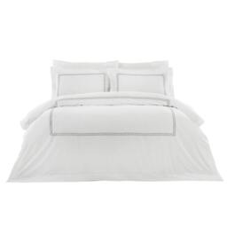 Rackhams Cleopatra Pillow Case - Silver - Oxford (Singles) - Silver - 100% Mixed - thumbnail 1