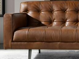 Rackhams Chester sofa in dark brown leather 6224/6225 - 2 - thumbnail 4