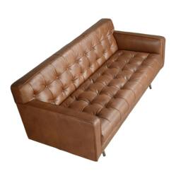 Rackhams Chester sofa in dark brown leather 6224/6225 - 2 - thumbnail 6