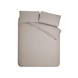 Rackhams Crinkle Seersucker Natural Duvet Cover Set - King - thumbnail 5