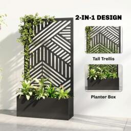 Rackhams Metal Garden Bed for Garden with Trellis, Raised Garden Bed - Raised Garden Bed with Trellis - 113 - 1 - thumbnail 4