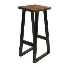 Rackhams Staved Walnut Breakfast Bar Stool