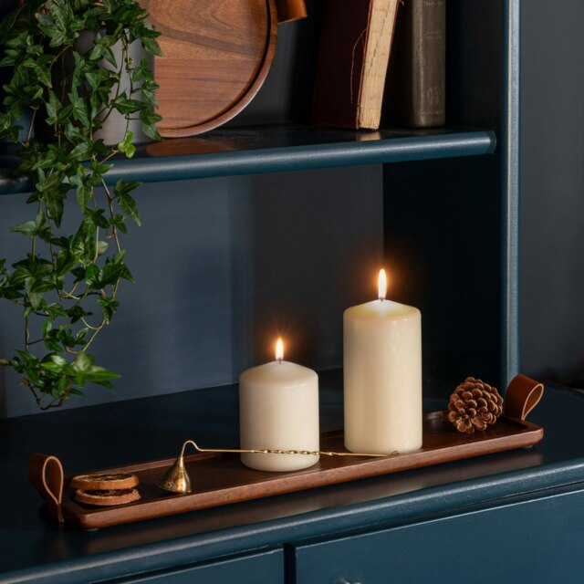 Rackhams Harvey Walnut Wooden Candle Tray - image 1