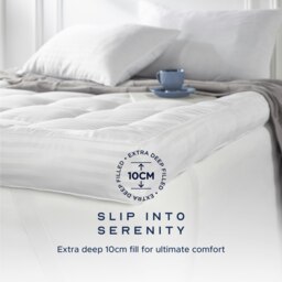 Rackhams Luxurious Hotel Extra Deep 10cm Mattress Topper - Super King - thumbnail 4