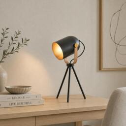 Rackhams Noelle Strap Black Table Lamp - thumbnail 2