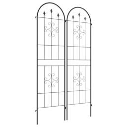 Rackhams Set of Two Spiral Anchor Garden Trellis Panels - thumbnail 1