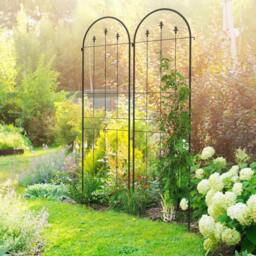 Rackhams Set of Two Spiral Anchor Garden Trellis Panels - thumbnail 2