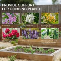 Rackhams Set of Two Spiral Anchor Garden Trellis Panels - thumbnail 4