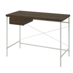 Rackhams Webster Computer Desk with 1 Drawer in Walnut Look - thumbnail 5