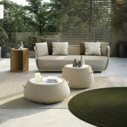 Rackhams Eusden Rattan Outdoor Sofa Set, Outdoor Furniture - Beige - Coffee Table Set - No - thumbnail 1
