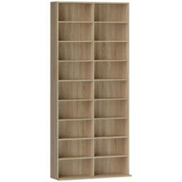 Rackhams 640 CD Storage Tower - Nature Wood Finish - Nature Wood Finish