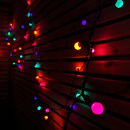 Rackhams 10m 100 LED Pearl Berry Rainbow String Lights Garden Christmas Lights with Timer - thumbnail 3