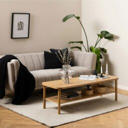 Rackhams Banbury Rectangular Coffee Table in Oak - 1 - Natural - Brown - thumbnail 3