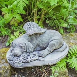 Rackhams Dog Stone Pet Memorial Garden Ornament