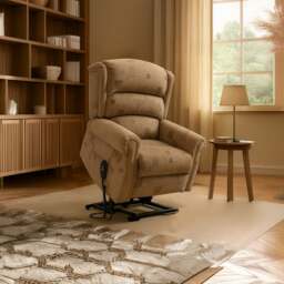 Rackhams Malton Patterned Rise and Recline Armchair Electric Dual Motor