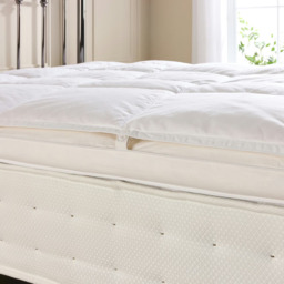 Rackhams Goose Feather & Down Mattress Topper - Single - White - Cotton - thumbnail 4