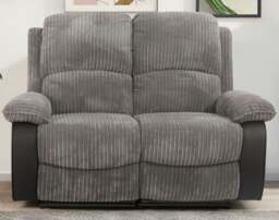 Rackhams Sienna Recliner Sofa Set: Jumbo Cord Fabric for Ultimate Relaxation - Brown - 2 seater only - thumbnail 4