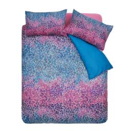 Rackhams Satin Animal Print Duvet Cover Set - Teal - Single - thumbnail 4