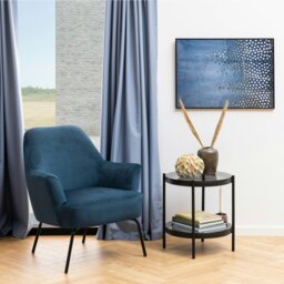 Rackhams Melissa Lounge Chair in Navy Blue - 1 - thumbnail 4