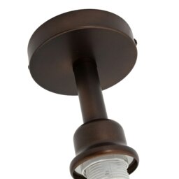 Rackhams Contemporary Designer Short Semi Flush Matt Bronze Ceiling Rose - thumbnail 4