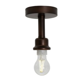 Rackhams Contemporary Designer Short Semi Flush Matt Bronze Ceiling Rose - thumbnail 2