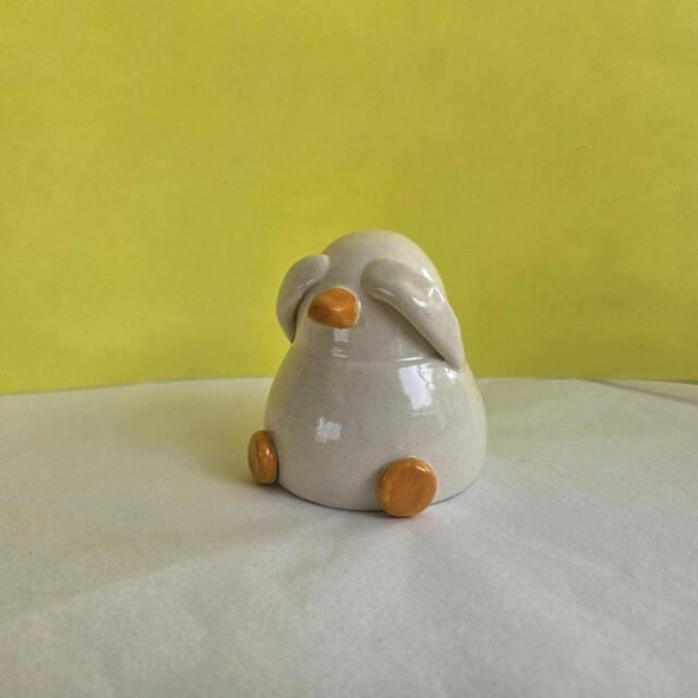 Rackhams Handmade Shy Duck Ceramic Ornament – UK Made - image 1