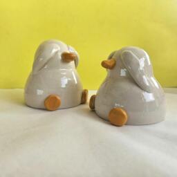 Rackhams Handmade Shy Duck Ceramic Ornament – UK Made - thumbnail 3