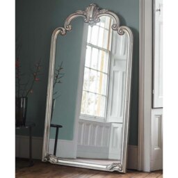 Rackhams Palazzo Full Length Vintage Silver Arched Mirror 184cm x 104cm - Silver - thumbnail 5